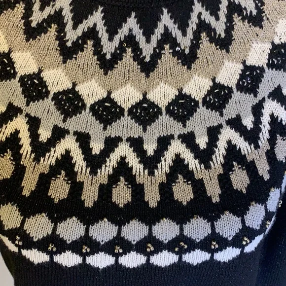 ❌SOLD❌Beaded Fair Isle Pullover | JJill - Picture 3 of 7